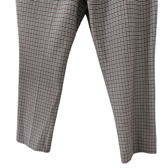 Ann Taylor Factory NEW Black & Burgundy Plaid Ankle Pants Size 14P - Picture 13 of 16